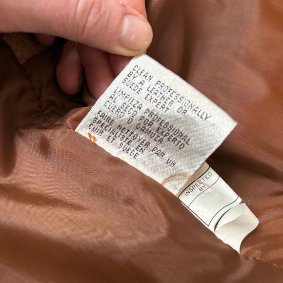 VTG Global Identity Leather Fashions G-III Suede Vest Size Large - Picture 9 of 10